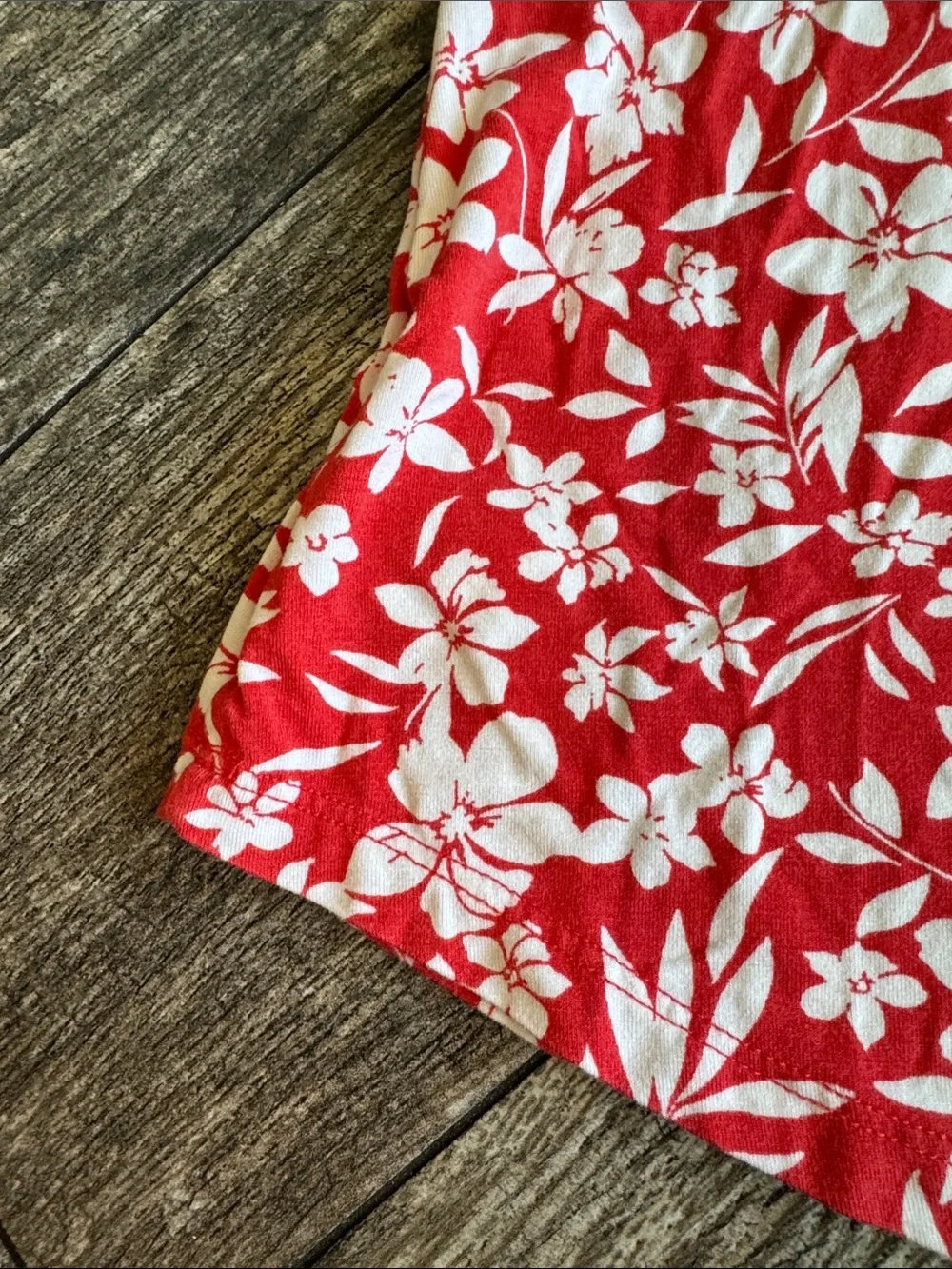 Children's Red Floral A-Line Dress
